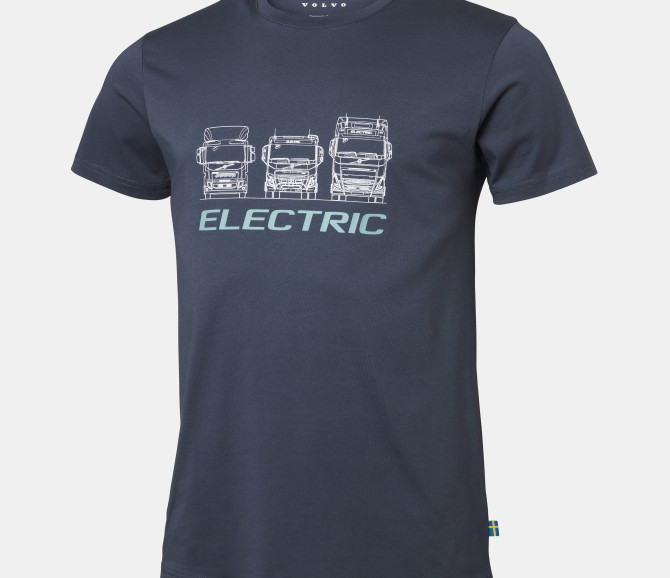 ELECTRIC RANGE TEE - VOLVO WORD MARK - NAVY BLUE - 3XL