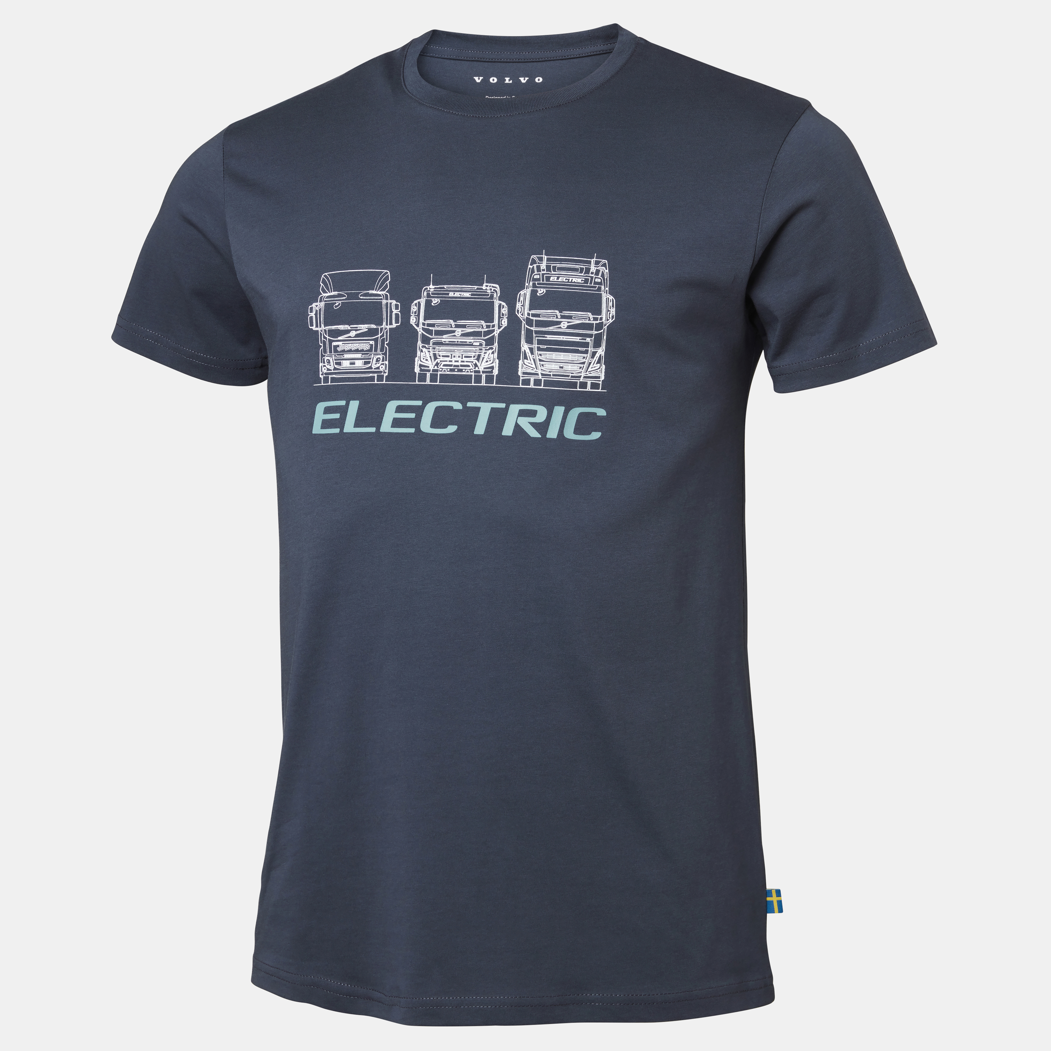 ELECTRIC RANGE TEE - VOLVO WORD MARK - NAVY BLUE - 3XL