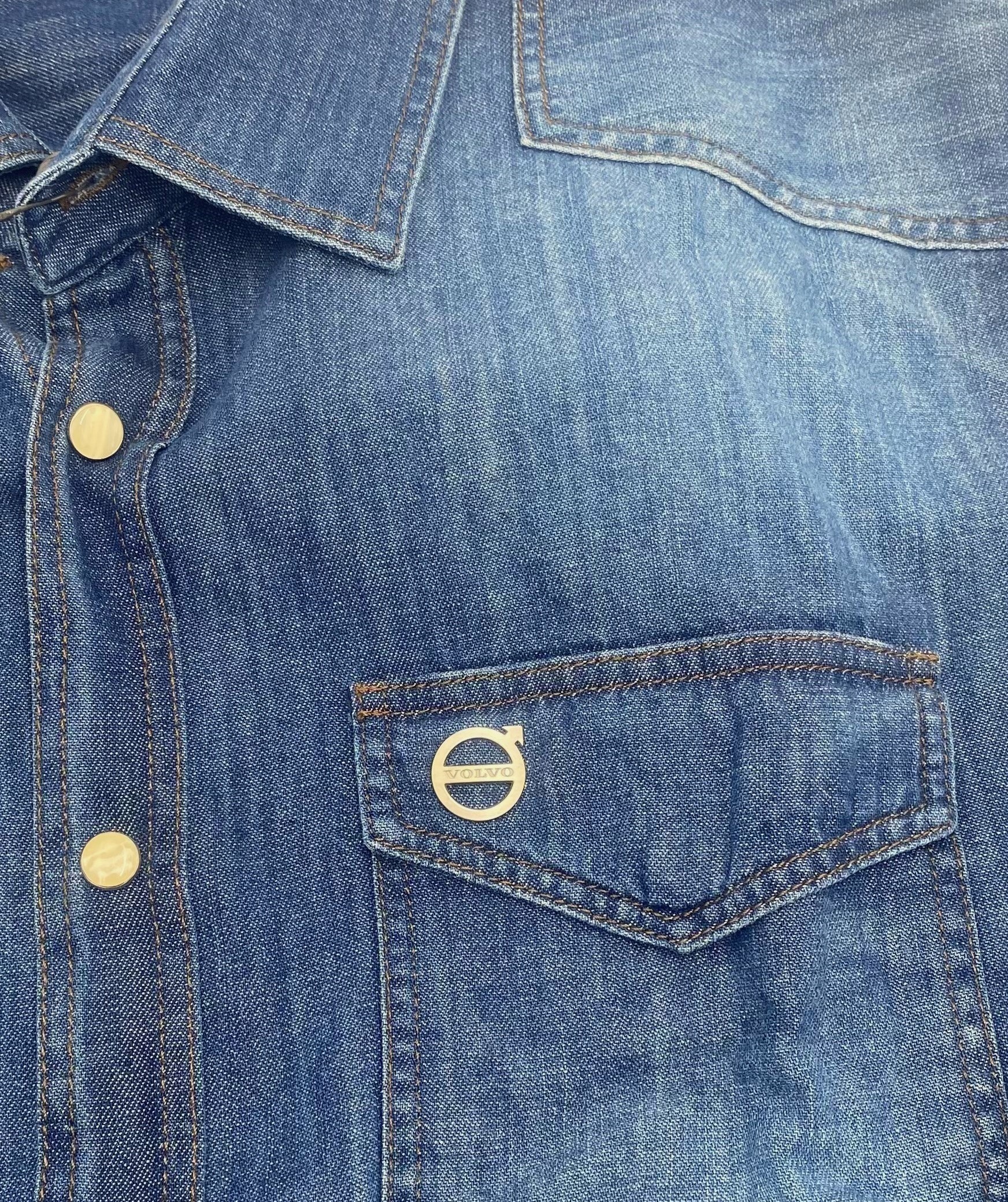 Koszula denim - Volvo iron mark - blue - l