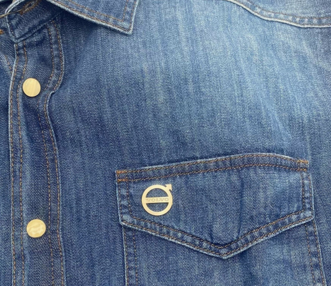 Koszula denim - Volvo iron mark - blue - l