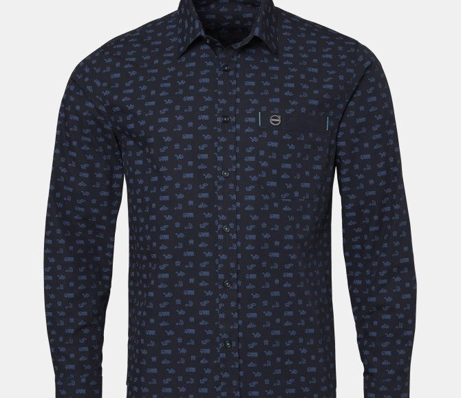 Koszula icon - Volvo iron mark - navy blue - l