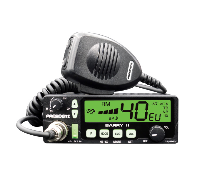CB Barry II+ AM/FM ASC VOX 12/24V