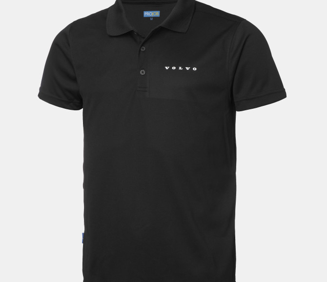 KOSZULKA POLO - VOLVO WORD MARK - BLACK - L