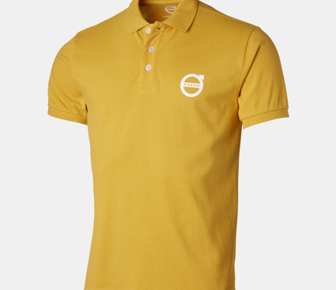 KOSZULKA POLO - VOLVO IRON MARK - YELLOW - 2XL