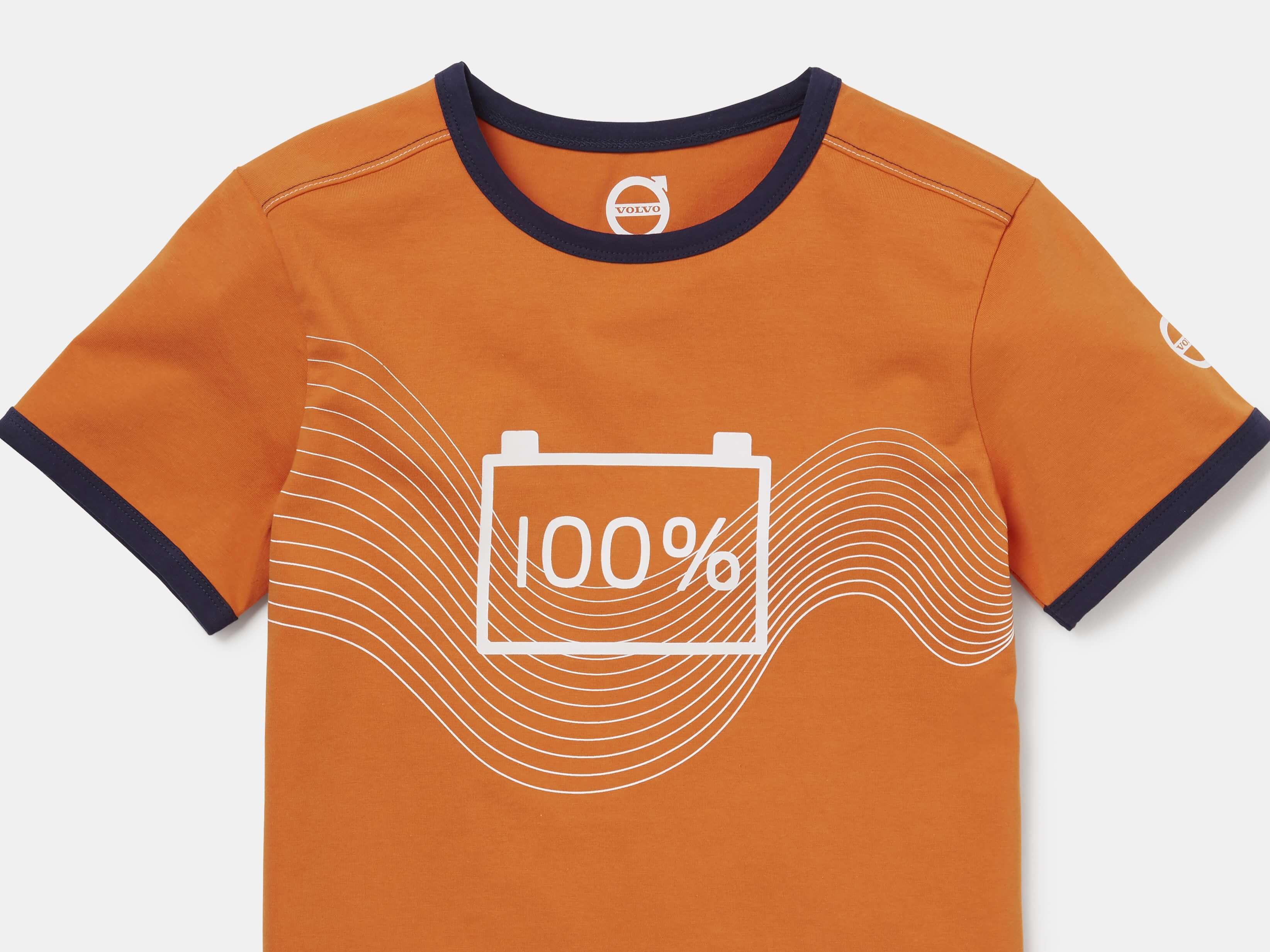 T-SHIRT YOUNGSTER KIDS VOLVO IRON MARK ORANGE 146/152