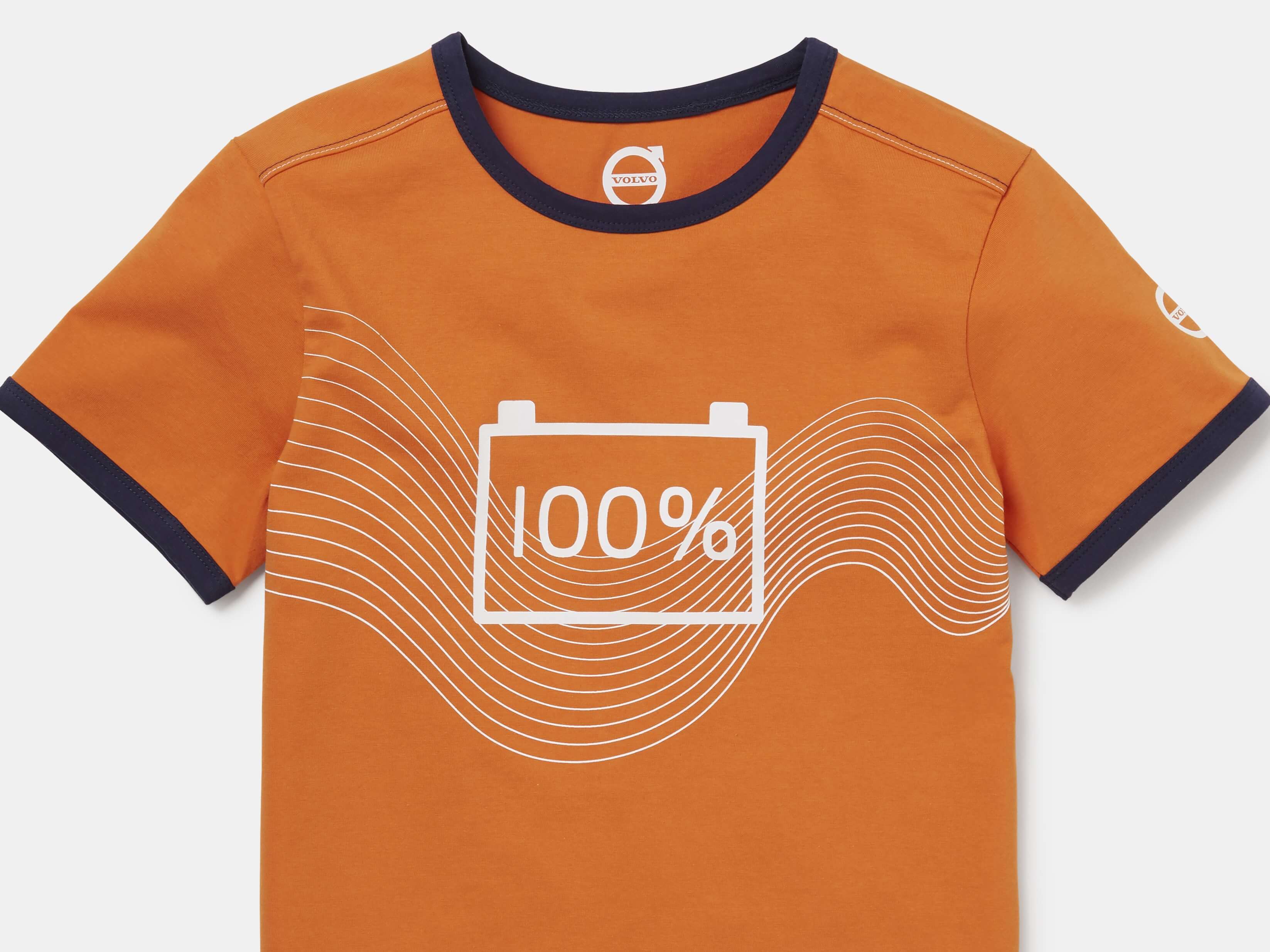 T-SHIRT YOUNGSTER KIDS VOLVO IRON MARK ORANGE 158/164