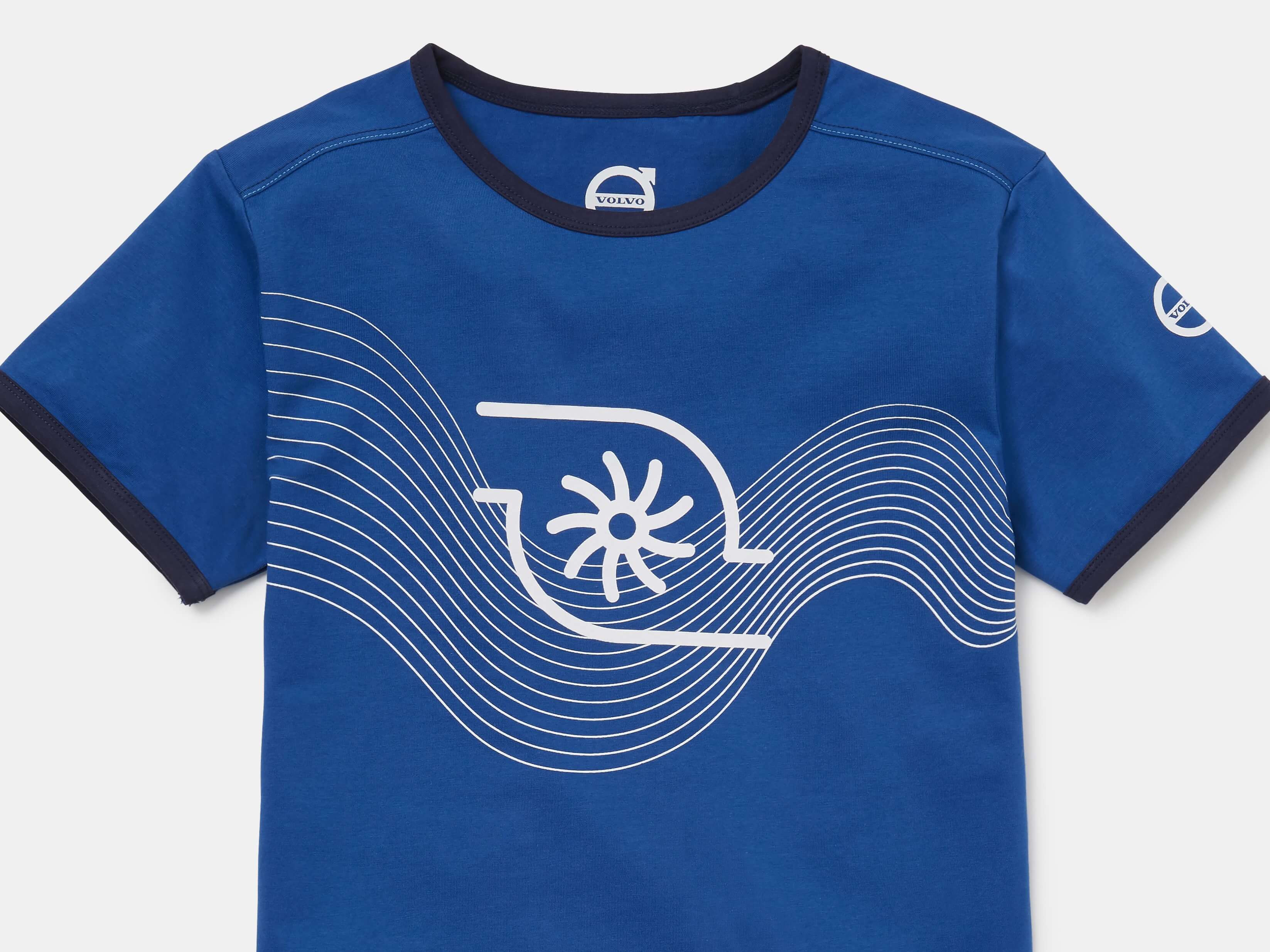 T-SHIRT YOUNGSTER KIDS VOLVO IRON MARK BLUE 134/140