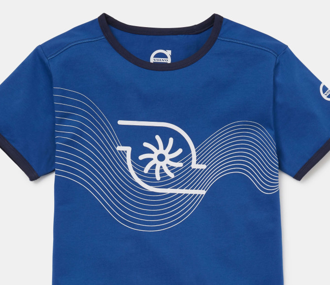 T-SHIRT YOUNGSTER KIDS VOLVO IRON MARK BLUE 134/140