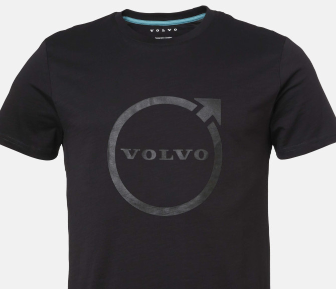 T-SHIRT IRON MARK - VOLVO WORD MARK - BLACK - 2XL