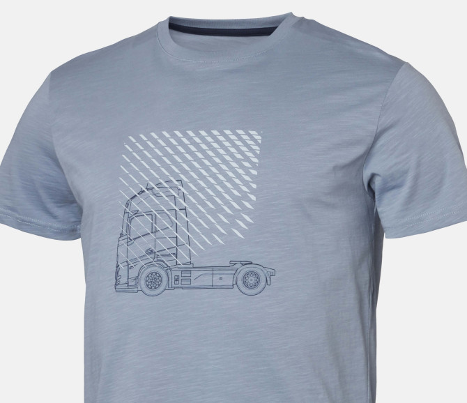 TSHIRT VOLVO FH BŁĘKITNY 2XL