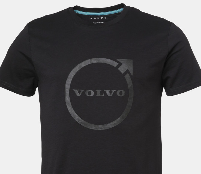 T-SHIRT IRON MARK - VOLVO WORD MARK - BLACK - L