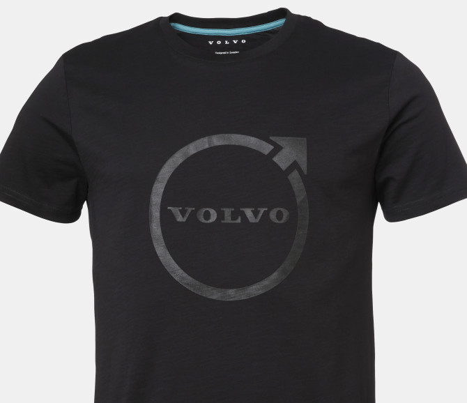 T-SHIRT IRON MARK - VOLVO WORD MARK - BLACK - XL