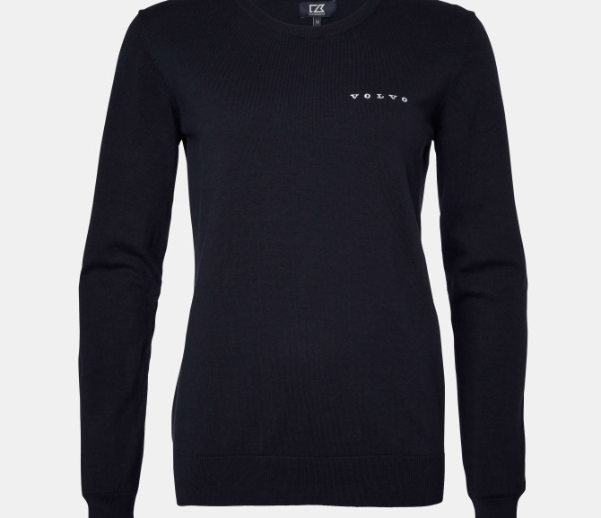 SWETER DAMSKI VOLVO WORD MARK NAVY BLUE - L