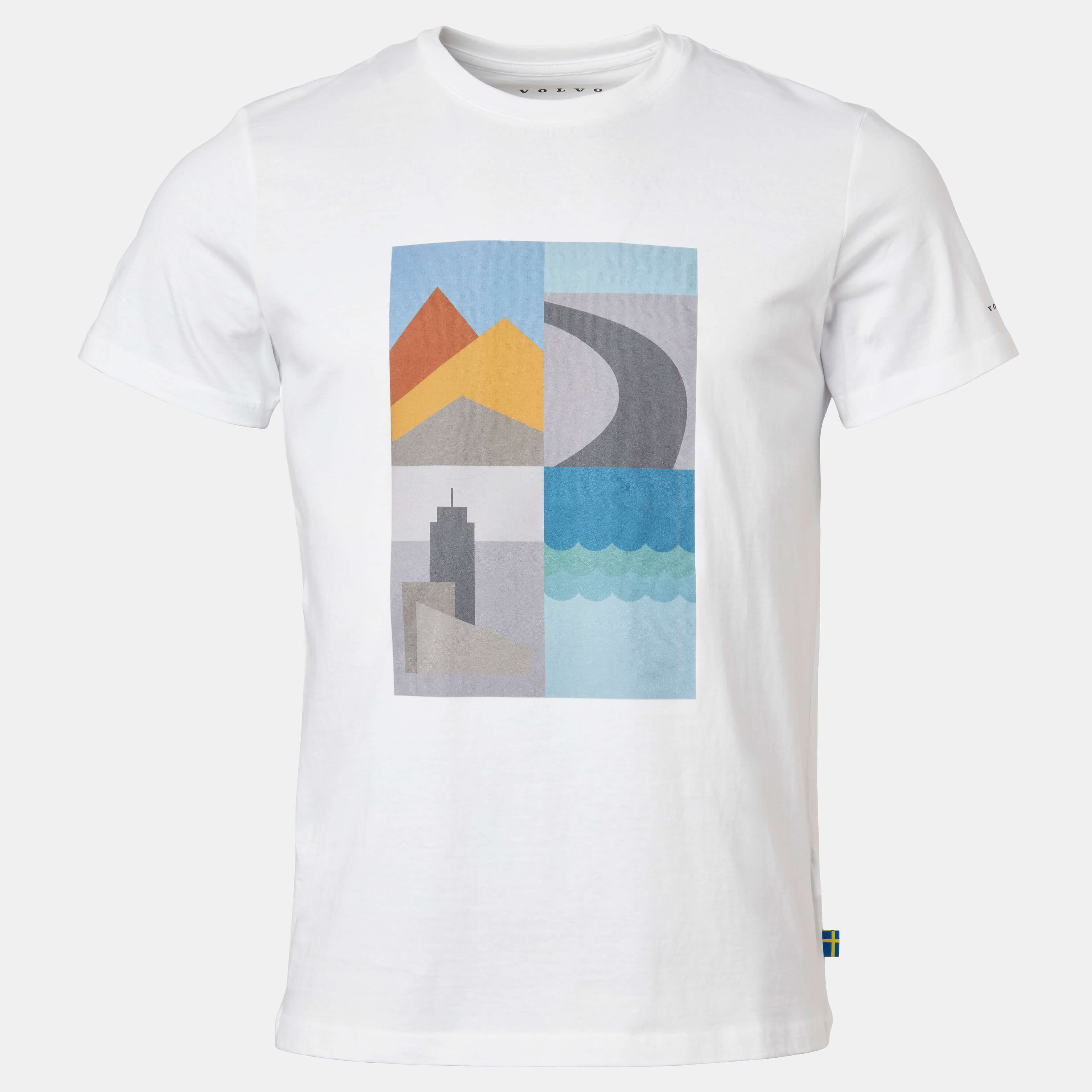 T-SHIRT BLOCK ART VOLVO - WHITE- S