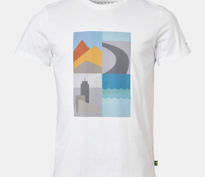 T-SHIRT BLOCK ART VOLVO - WHITE- S