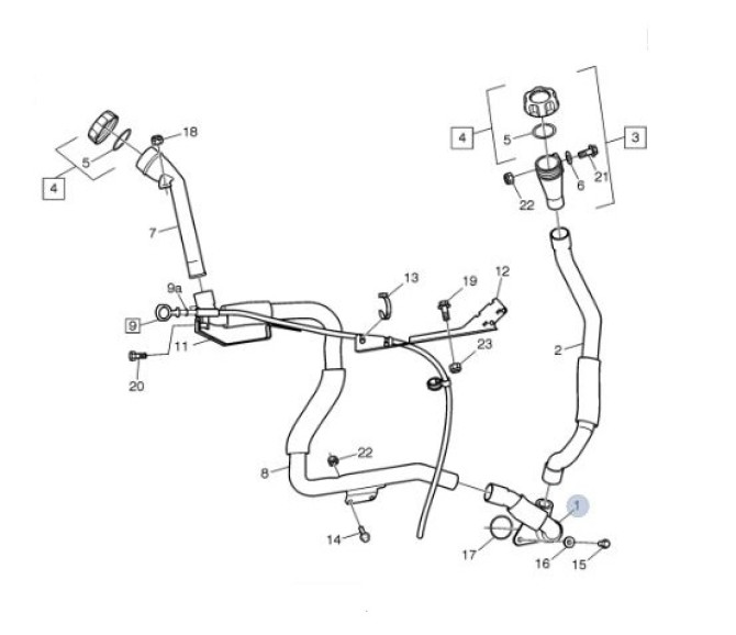 PRZEWÓD WLEWU OLEJU VOLVO FM 20440384