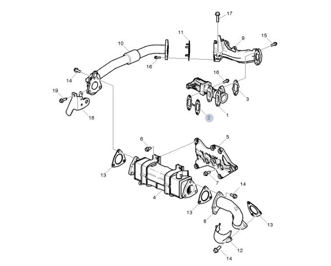 USZCZELKA EGR VOLVO FE3 22259731