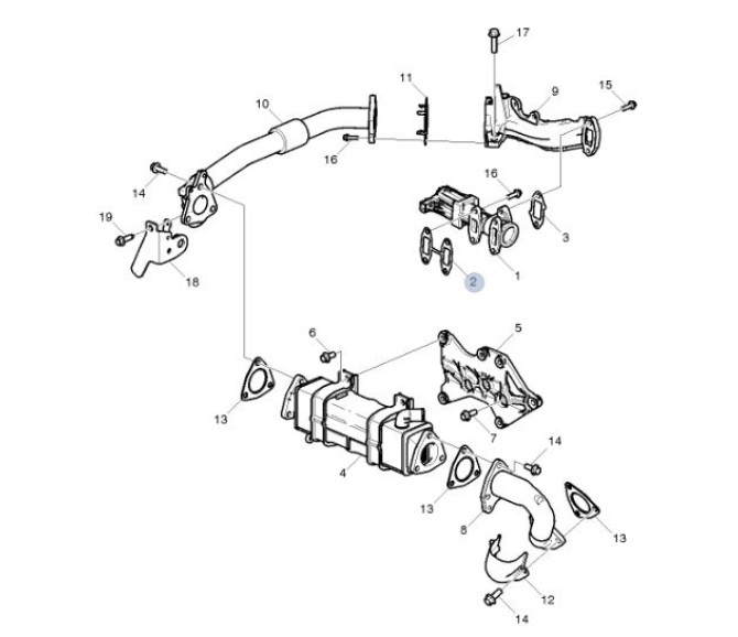 USZCZELKA EGR VOLVO FE3 22259731