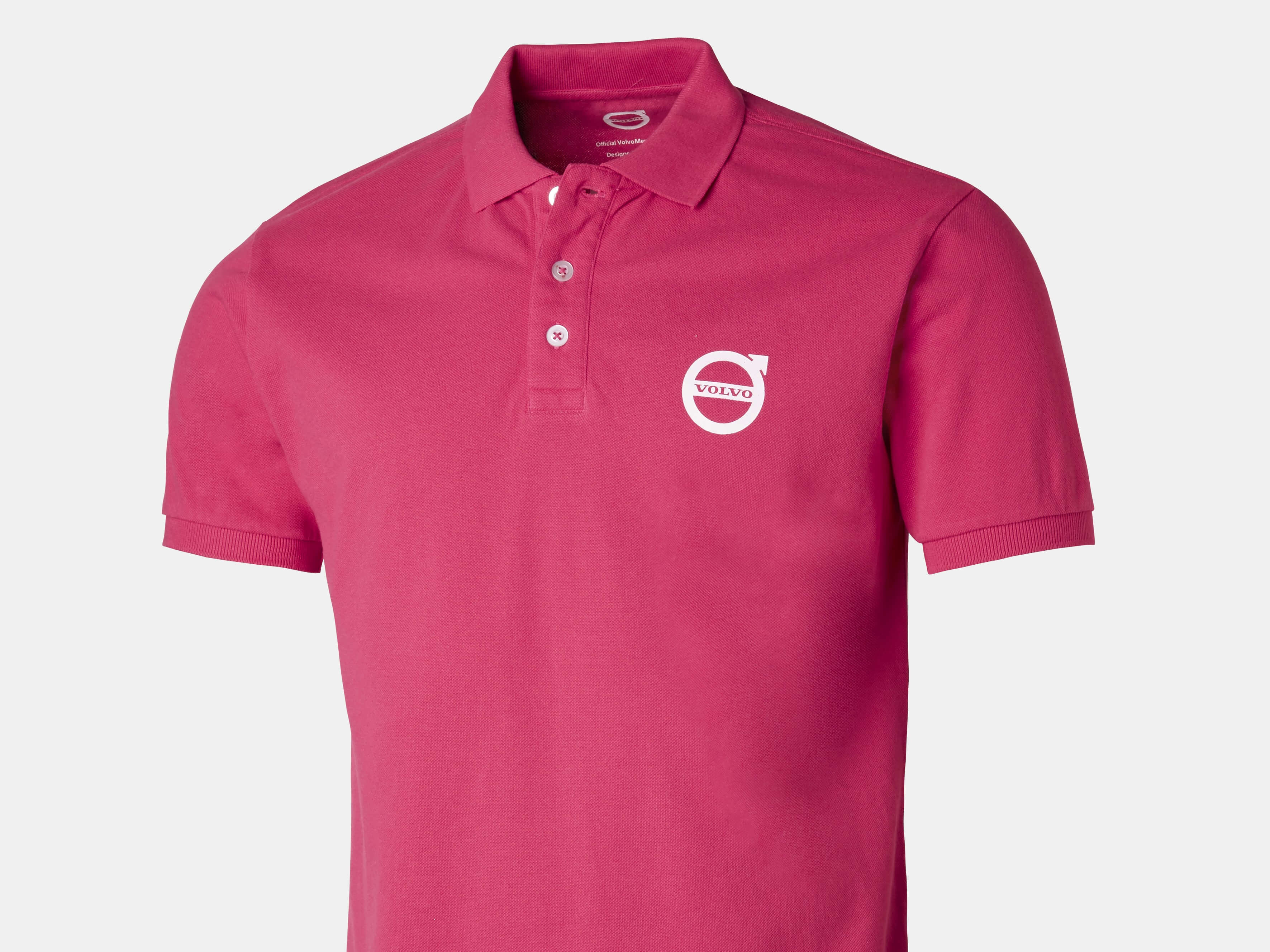 KOSZULKA POLO - VOLVO IRON MARK - PINK - 2XL