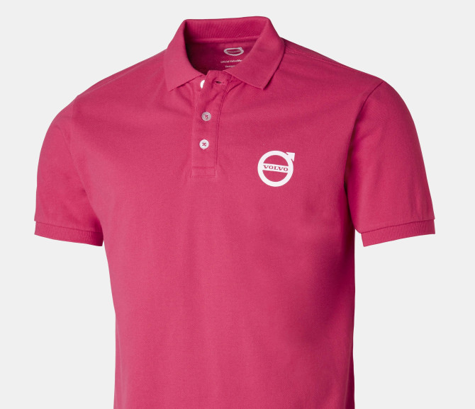 KOSZULKA POLO - VOLVO IRON MARK - PINK - 2XL