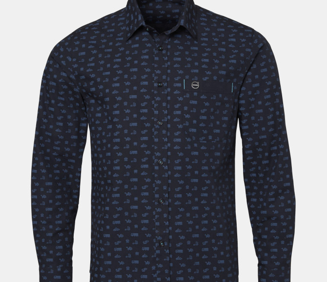 Koszula icon - Volvo iron mark - navy blue - s