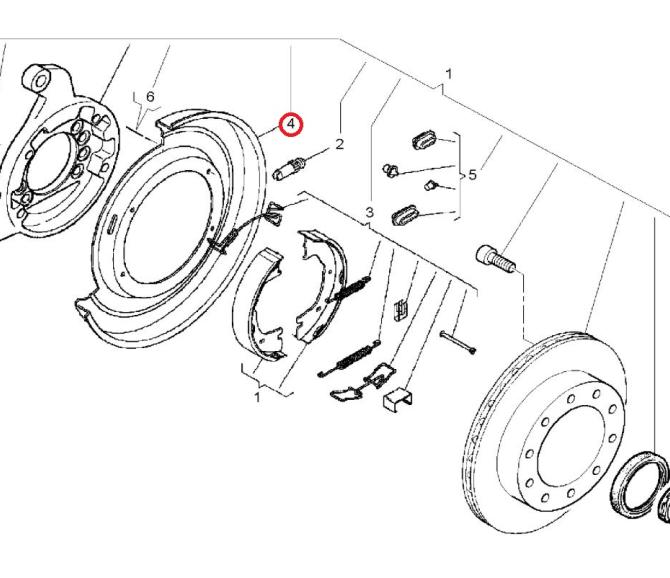 OSŁONA TARCZY KOŁA  LH RENAULT MASCOTT 5001848003