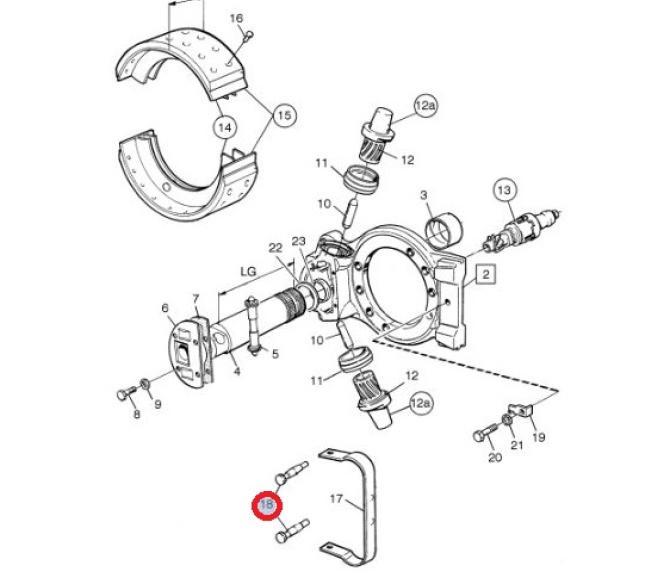 ZESTAW NAPRAWCZY ZACISKU HAMULCOWEGO (ELEMENT SAMOREGULATORA) 3097299