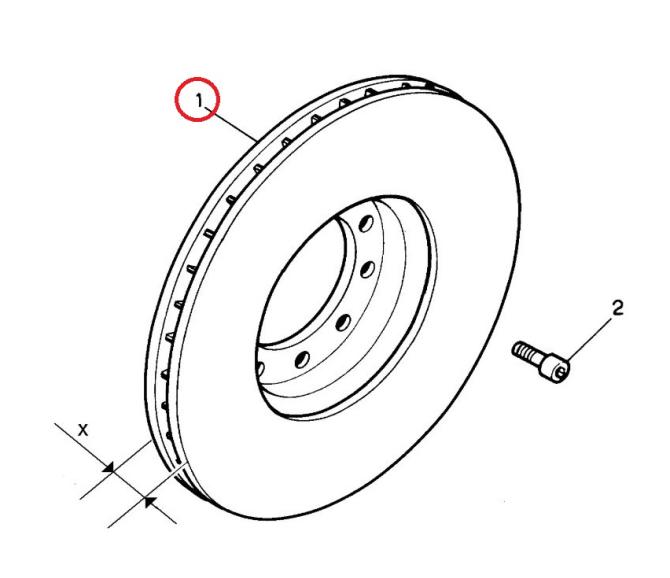 TARCZA HAMULCOWA PRZEDNIA 7420924728