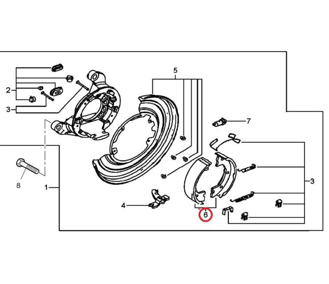 ZESTAW SZCZĘK HAM RĘCZNEGO RENAULT MAXITY 7485121181