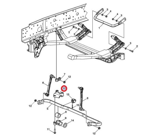 WSPORNIK MOCOWANIA STABILIZATORA RH 21667366