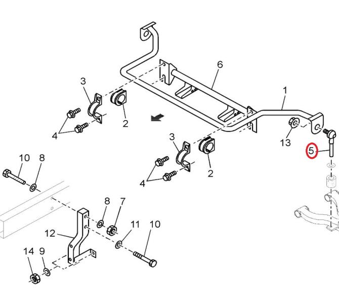 ŁĄCZNIK STABILIZATORA PRZEDNIEGO RENAULT MAXITY 7485114404
