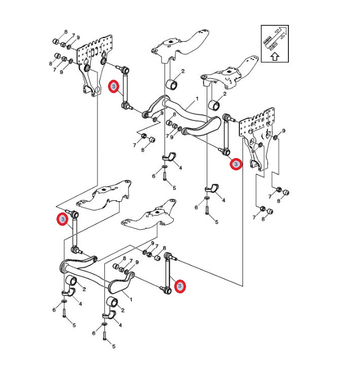 ŁĄCZNIK STABILIZATORA OSI TYŁ VOLVO 22318842