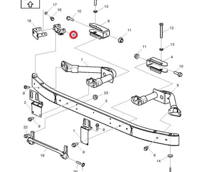 PŁYTA BELKI PRZECIWNAJAZDOWEJ VOLVO FE3 21123237