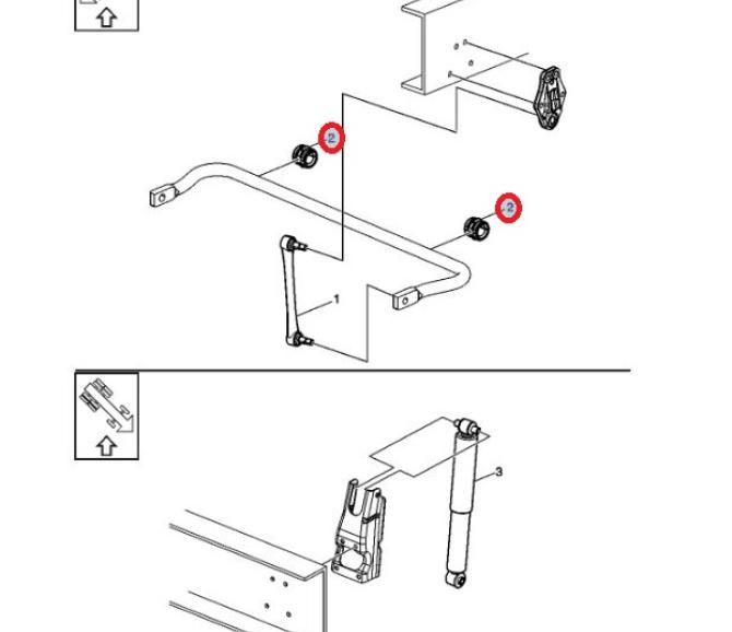 TULEJA GUMOWA DRĄŻKA STABILIZATORA 7420428167