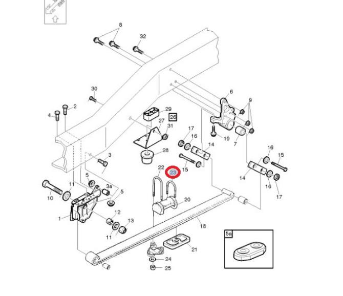 STRZEMIĘ RESORU VOLVO FE 20734237
