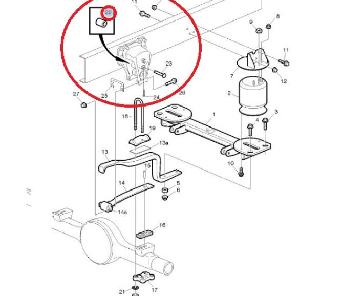 TULEJA METALOWO-GUMOWA PÓŁRESORA TYŁ FL6 8079890