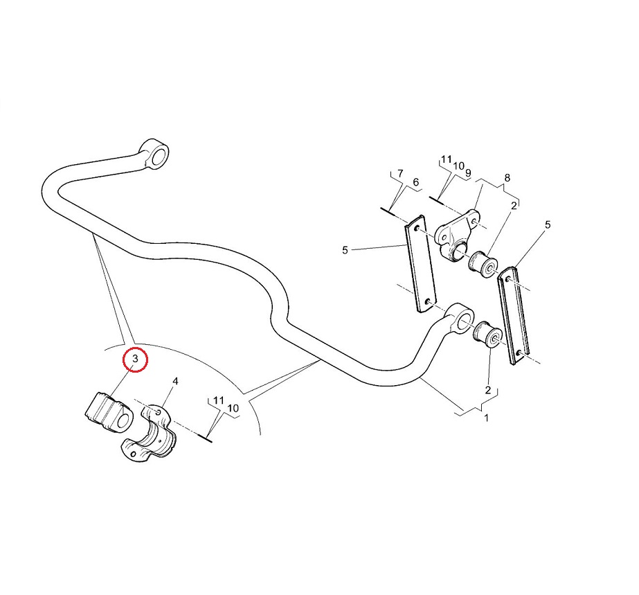 TULEJA DRĄŻKA STABILIZATORA RENAULT MASCOTT 5010537286