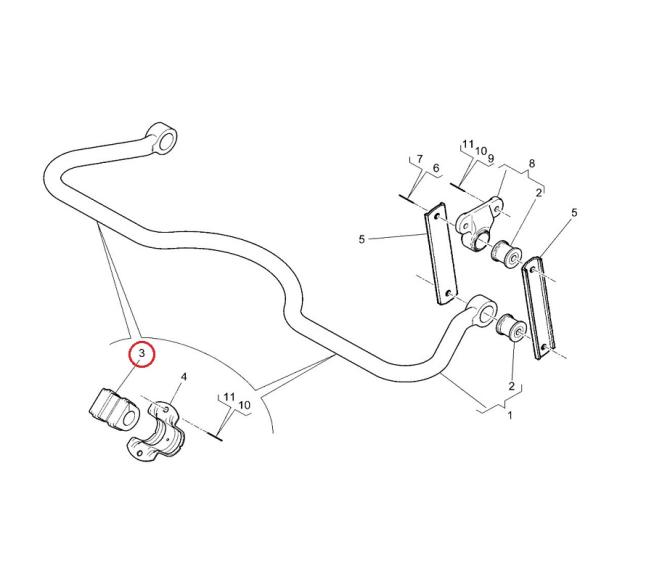 TULEJA DRĄŻKA STABILIZATORA RENAULT MASCOTT 5010537286
