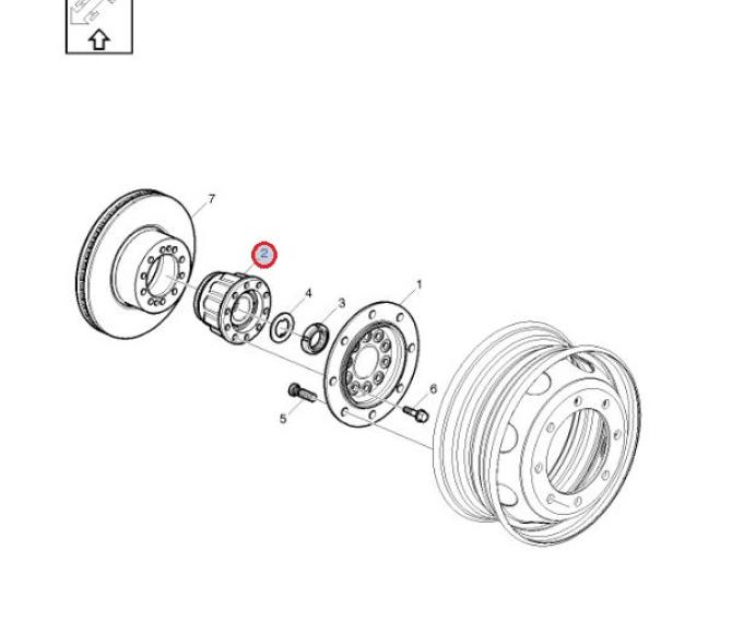 ŁOŻYSKO PIASTY PRZEDNIEJ VOLVO FL 20710970