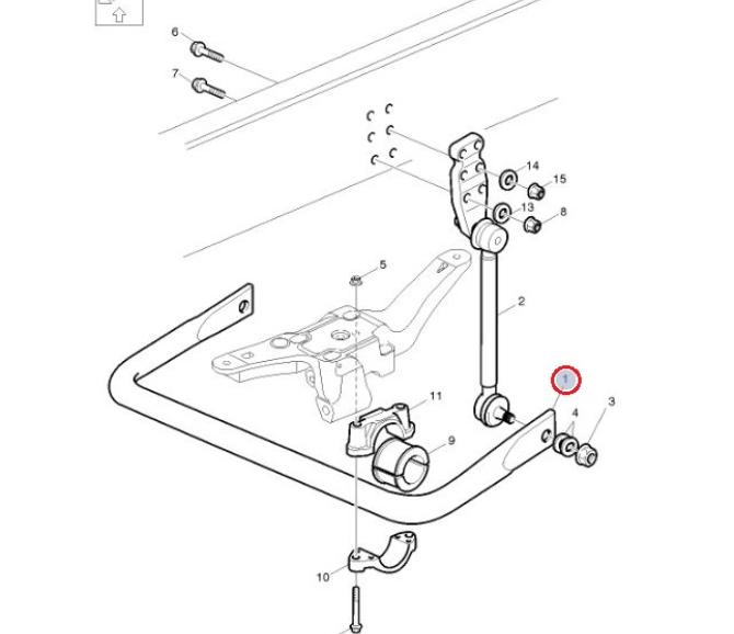 TULEJA DRĄŻKA STABILIZATORA VOLVO 20493701