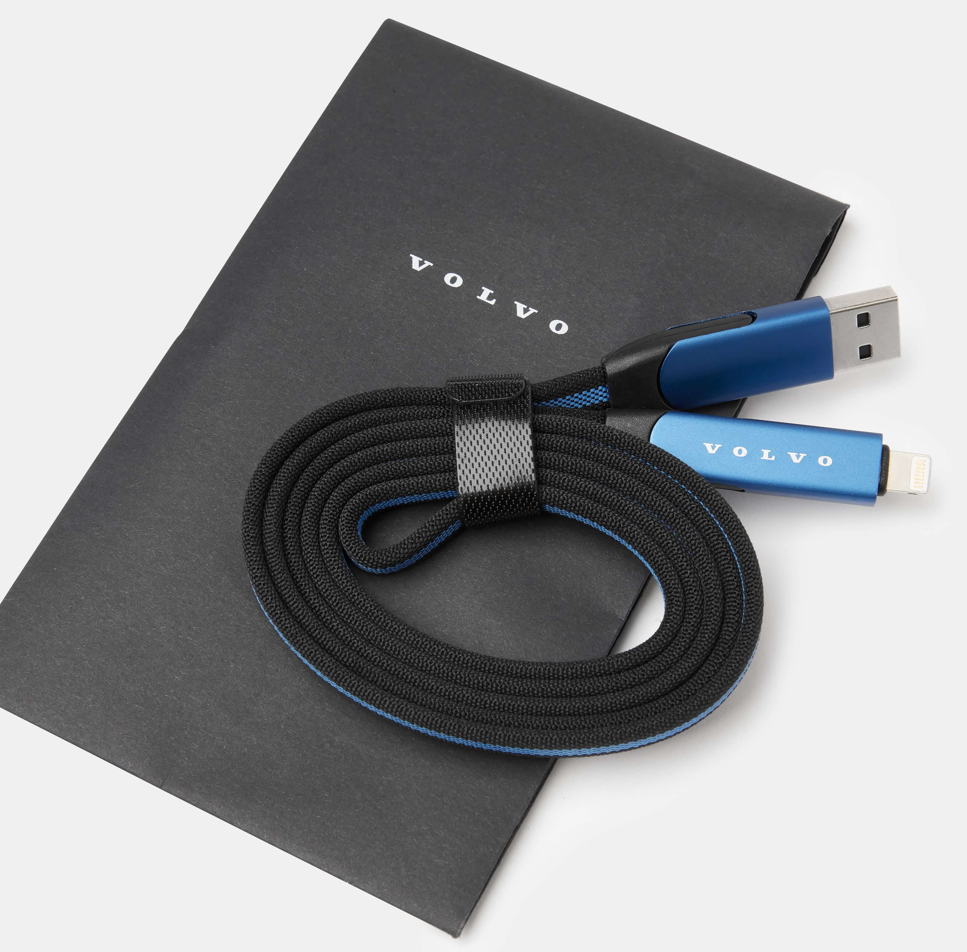 PRZEWÓD USB - C LIGHTNING FAST CHARGER - VOLVO WORD MARK - 