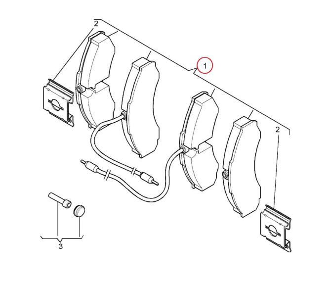 ZESTAW  KLOCKÓW HAMULCOWYCH RENAULT MASCOTT 5001850859