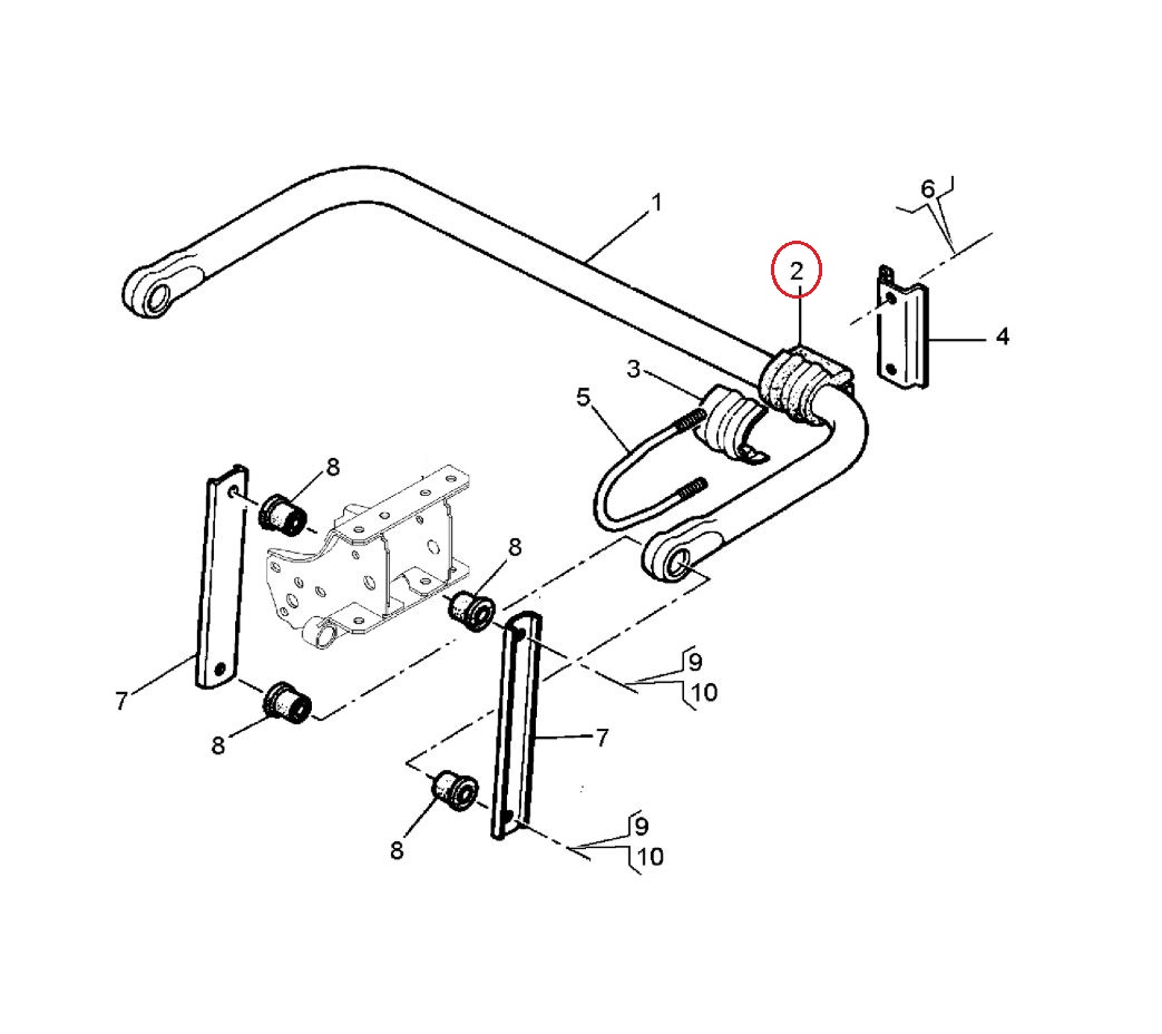 GUMA DRĄŻKA STABILIZATORA (32x60mm) RENAULT MASCOTT 5010630049