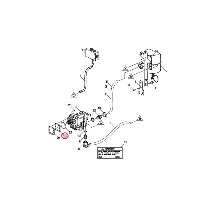 TULEJA DYSTANSOWA POMPY HYDRAULICZNEJ 24432181