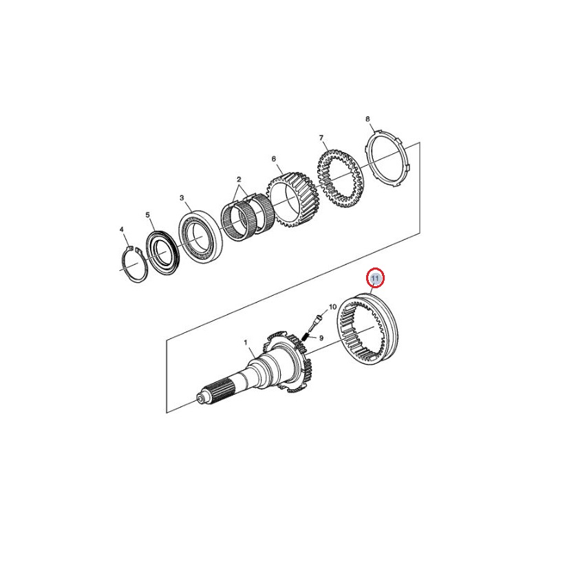 SYNCHRONOZATOR SKRZYNI BIEGÓW 7420760512