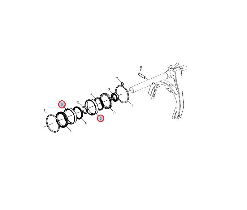 ORING ZESPOŁU WYBIERAKA SKRZYNI BIEGÓW 22431668