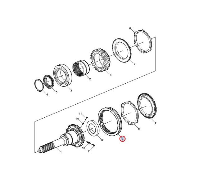 SYNCHRONIZATOR SKRZYNI BIEGÓW 21994373 