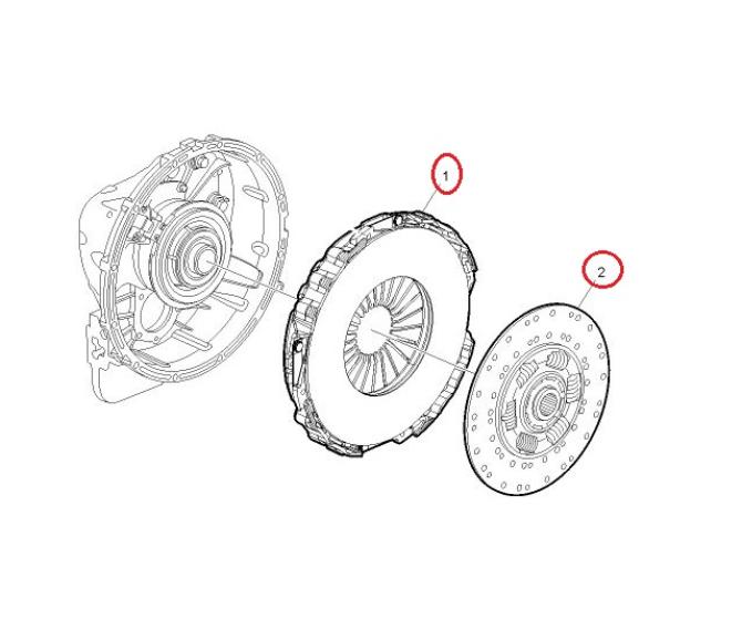 Zestaw sprzęgła Renault GAMA D, REMAN 7485013741