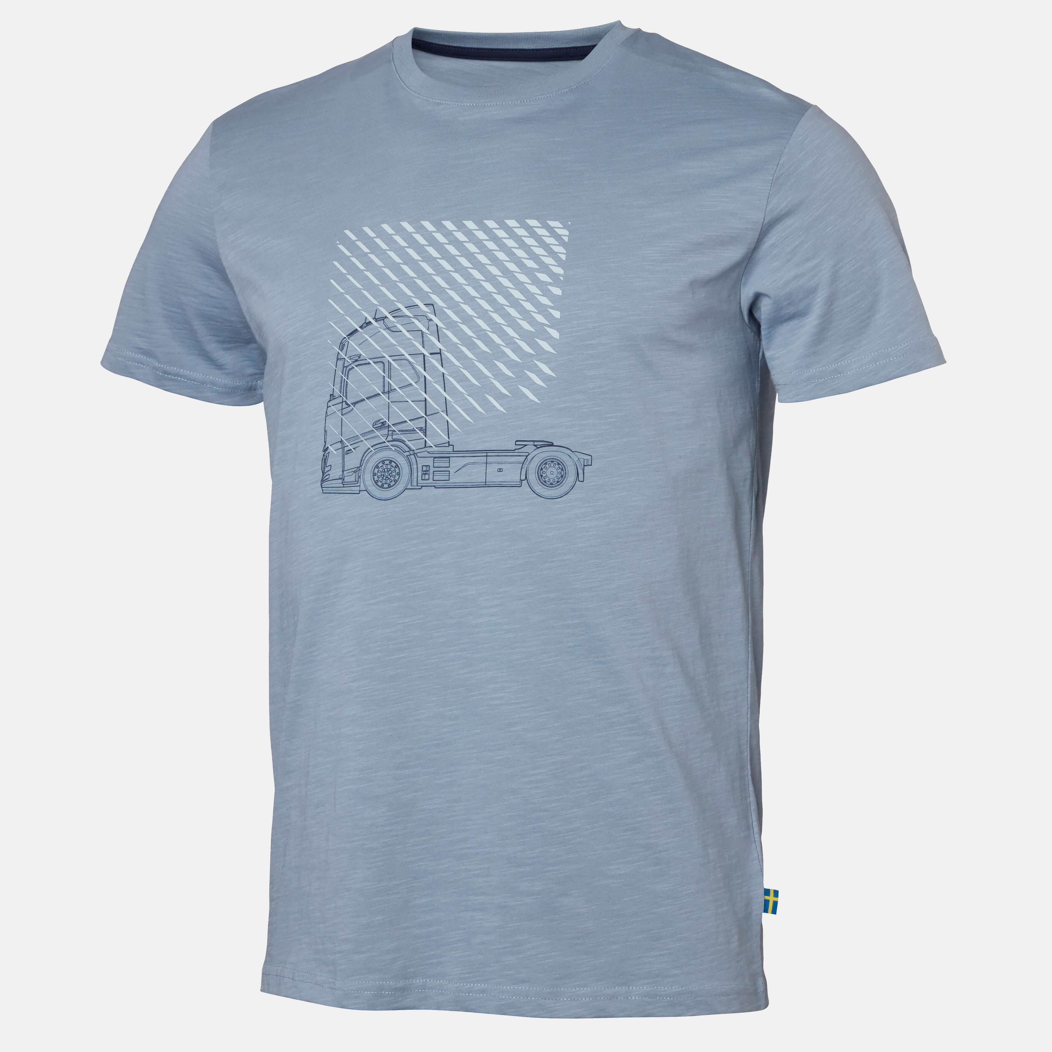 T-SHIRT VOLVO FH BŁĘKITNY - VOLVO WORD MARK - ROZMIAR 3XL