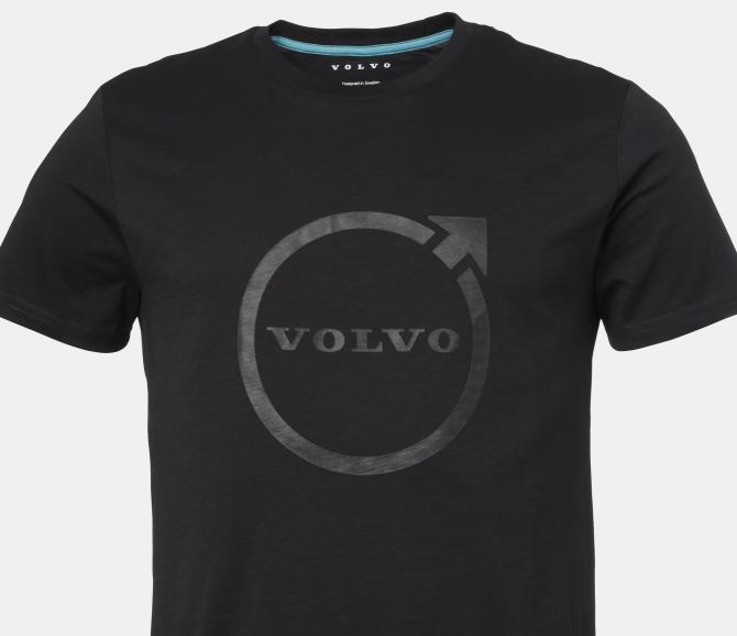 T-SHIRT IRON MARK - VOLVO WORD MARK - BLACK - 3XL